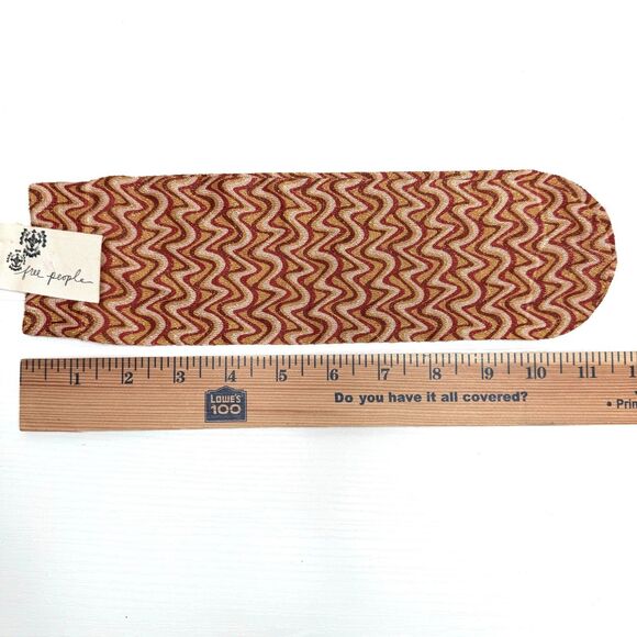 Free People Shimmer Shine Metallic Groovy Socks Orange Multicolor One Size New - Picture 3 of 3